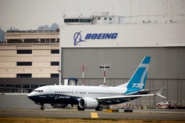Máy bay Boeing 737 MAX tại nhà máy của Boeing ở Seattle, Washington, Mỹ, ngày 30/9/2020. (Ảnh: AFP/TTXVN)