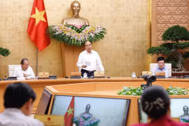 Thủ tướng Nguyễn Xuân Phúc chủ trì phiên họp Chính phủ thường kỳ tháng 9/2020. (Ảnh: Dương Giang/TTXVN)