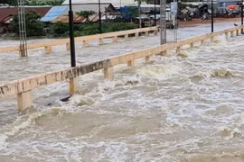 Mưa lũ tại Campuchia. (Nguồn: phnompenhpost.com)
