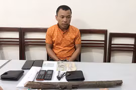 Đối tượng Phàng A Nổ tại cơ quan Công an. (Nguồn: baosonla.org.vn)
