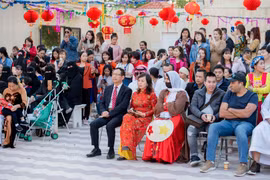 Các đại biểu dự Tết cộng đồng sum vầy Xuân Canh Tý 2020. (Ảnh: TTXVN)