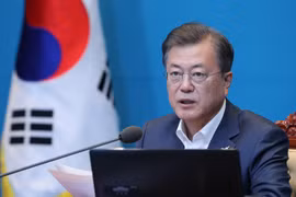 Tổng thống Hàn Quốc Moon Jae-in. (Ảnh: Yonhap/TTXVN)