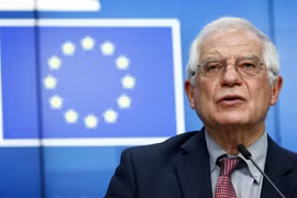 Đại diện cấp cao EU về chính sách an ninh và đối ngoại Josep Borrell tại cuộc họp ở Brussels, Bỉ. (Ảnh: AFP/TTXVN)