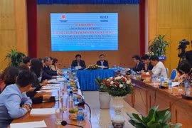 Lễ khởi động dự án “Nâng cấp và phát triển hệ thống thông tin quốc gia về đầu tư”. (Ảnh: PV/Vietnam+)