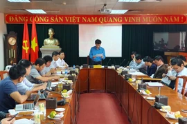 Hội nghị giao ban báo chí quý 1 do Tổng Liên đoàn lao động Việt Nam tổ chức. (AnhrL PV/Vietnam+)