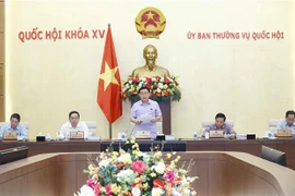 Chủ tịch Quốc hội Vương Đình Huệ phát biểu khai mạc Phiên họp. (Ảnh:Doãn Tấn/TTXVN)