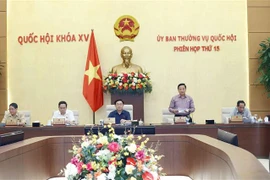 Phó Chủ tịch Quốc hội Nguyễn Khắc Định phát biểu. (Ảnh: Doãn Tấn/TTXVN)