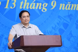Thủ tướng Phạm Minh Chính chủ trì phiên họp lần thứ 17 Ban Chỉ đạo quốc gia phòng, chống dịch COVID-19. (Ảnh: Dương Giang/TTXVN)