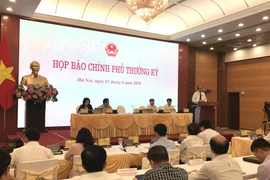 Họp báo Chính phủ thường kỳ ngày 2/6 (Ảnh: Đức Duy/Vietnam+)