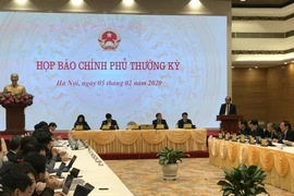 Nhiều vấn đề nóng được giải đáp tại phiên họp báo Chính phủ tối 5/2. (Ảnh: Đức Duy/Vietnam+)