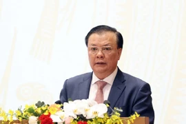 Bộ trưởng Bộ Tài chính Đinh Tiến Dũng phát biểu tại Hội nghị Chính phủ với địa phương sáng 29/12. (Ảnh: TTXVN)