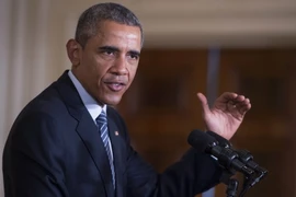 Tổng thống Mỹ Barack Obama cảnh báo Quốc hội về các nguy cơ nếu bác bỏ thỏa thuận hạt nhân. (Nguồn: AFP/TTXVN)
