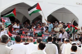 Một cuộc tuần hành của người dân Libya tại thủ đô Tripoli. (Nguồn: THX/TTXVN)