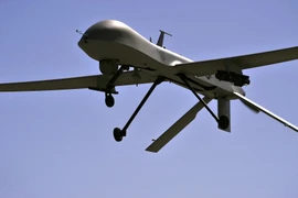 Máy bay không người lái MQ-1B Predator bay diễn tập tại Nevada, Mỹ. (Nguồn: AFP/TTXVN)