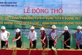 Khởi công xây đường nối cao tốc Cầu Giẽ-Ninh Bình với Quốc lộ 1