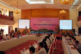 Quang cảnh buổi hội thảo. (Ảnh: Quốc Việt/Vietnam+)