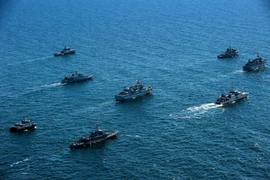 Cuộc tập trận hải quân mang tên Baltic Fortress 2015 với sự tham gia của lực lượng đến từ 9 nước NATO. (Nguồn: THX/TTXVN) 