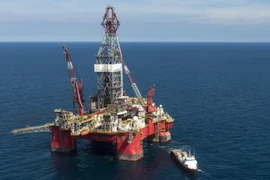 Giàn khoan dầu Centenario tại vịnh Mexico. (Nguồn: AFP/TTXVN)