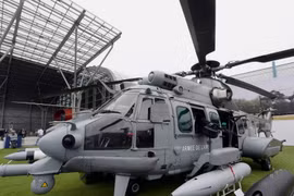 Máy bay trực thăng quân sự Airbus Caracal H225M. (Nguồn: AFP/TTXVN)