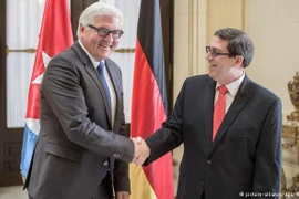 Ngoại trưởng Đức Frank-Walter Steinmeie và người đồng cấp Cuba Bruno Rodríguez tại cuộc hội đàm. (Nguồn: dw.com)