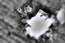 Không quân Nga không kích trúng mục tiêu IS tại tỉnh Idlib, Syria ngày 17/10. (Nguồn: Reuters/TTXVN)