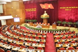 Quang cảnh bế mạc Hội nghị. (Ảnh: Trí Dũng/TTXVN)