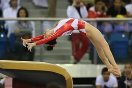 Vận động viên Phan Thị Hà Thanh giành Huy chương Vàng đầu tiên. (Nguồn: AFP/TTXVN) 