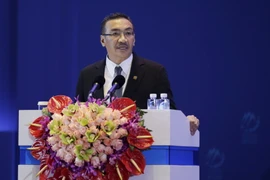 Bộ trưởng Quốc phòng Malaysia Hishammuddin Hussein tại một hội nghị ở Bắc Kinh, Trung Quốc. (Nguồn: Reuters/TTXVN)