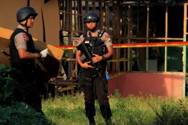 Cảnh sát Indonesia. (Nguồn: AFP/TTXVN)