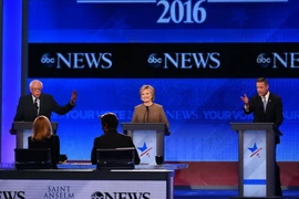 Các ứng viên đảng Dân chủ tại cuộc tranh luận cuối trong năm. (Nguồn: AFP/TTXVN) 