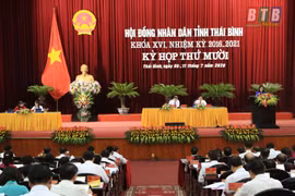 Toàn cảnh phiên họp. (Nguồn: thaibinh.gov.vn)