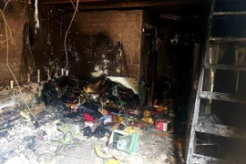 Hiện trường một vụ cháy. (Ảnh: TTXVN phát)