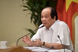 Bộ trưởng, Chủ nhiệm Văn phòng Chính phủ Mai Tiến Dũng phát biểu tại cuộc họp. (Nguồn: baochinhphu.vn)