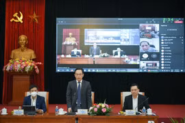 Thứ trưởng Bộ Giáo dục và Đào tạo Hoàng Minh Sơn phát biểu chỉ đạo tại hội nghị. (Ảnh: Bộ GD-ĐT)