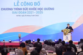 Thủ tướng Phạm Minh Chính phát biểu chỉ đạo tại buổi lễ. (Ảnh: TTXVN)