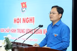 Bí thư thứ nhất Trung ương Đoàn Nguyễn Anh Tuấn. (Ảnh: TTXVN)