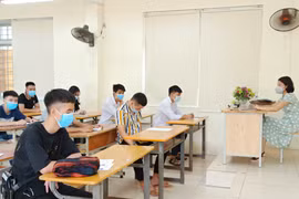 Thí sinh dự thi tốt nghiệp trung học phổ thông. (Ảnh: PV/Vietnam+)