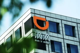 Biểu tượng Didi Chuxing tại Hàng Châu, tỉnh Chiết Giang, Trung Quốc. (Ảnh: AFP/TTXVN)