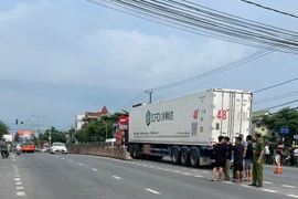 Hiện trường vụ tai nạn. (Nguồn: Báo Quảng Trị)