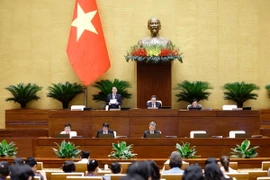 Phó Chủ tịch Quốc hội Nguyễn Đức Hải điều hành phiên họp. (Ảnh: Doãn Tấn/TTXVN)