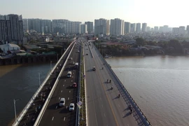 Cầu Vĩnh Tuy 2. (Ảnh: Huy Hùng/TTXVN)