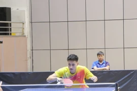 Tay vợt Nguyễn Anh Tú. (Ảnh: Mạnh Tú/TTXVN)