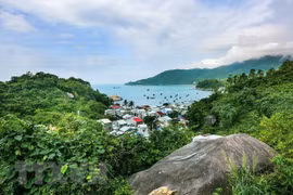 Phong cảnh Cù lao Chàm (xã đảo Tân Hiệp, thành phố Hội An, tỉnh Quảng Nam) nhìn từ trên cao. (Nguồn: TTXVN)