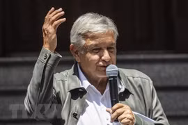 Tổng thống Mexico Andres Manuel Lopez Obrador. (Nguồn: AFP/TTXVN)