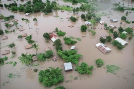 Bão Idai gây ngập lụt nghiêm trọng ở nhiều tỉnh miền Trung Mozambique. (Ảnh: Đình Lượng/TTXVN)
