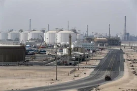 Toàn cảnh thành phố công nghiệp Ras Laffan, nơi đặt các cơ sở sản xuất khí đốt tự nhiên hóa lỏng (LNG) của Qatar. (Ảnh: AFP/ TTXVN)