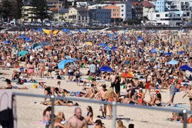 Nắng nóng bất thường tại Australia. (Nguồn: Newcastle Herald)