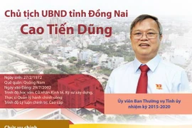 [Infographics] Chân dung Chủ tịch UBND tỉnh Đồng Nai Cao Tiến Dũng