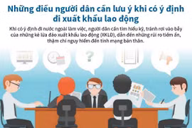 [Infographics] Những điều cần lưu ý khi định đi xuất khẩu lao động