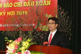 Phó Thủ tướng Vũ Đức Đam phát biểu. (Ảnh: Dương Giang/TTXVN)